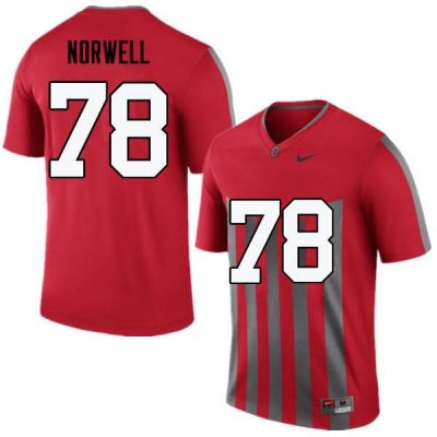 NCAA Ohio State Buckeyes Men's #78 Andrew Norwell Throwback Nike Football College Jersey FRN5245TH